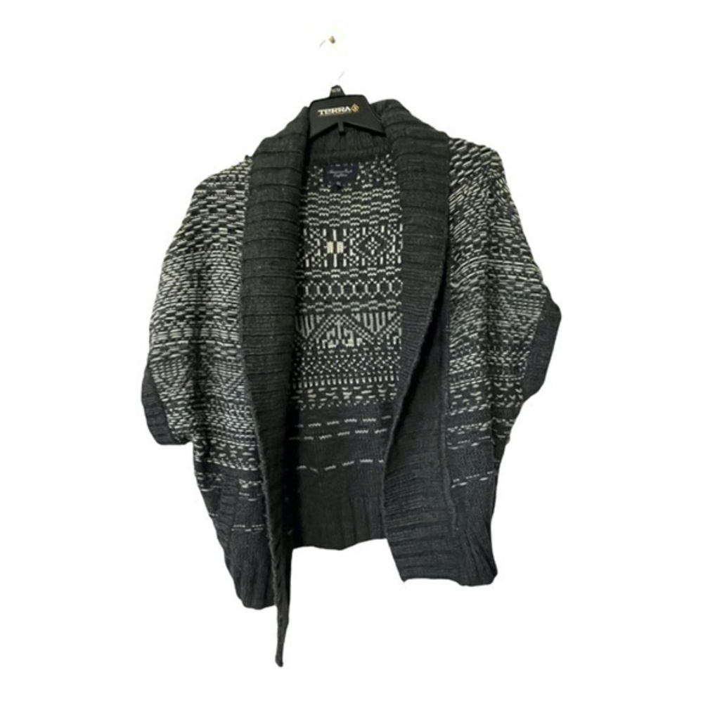 American Eagle Womens Kimono Cardigan Sweater Heavy Knit Oversized Size XS